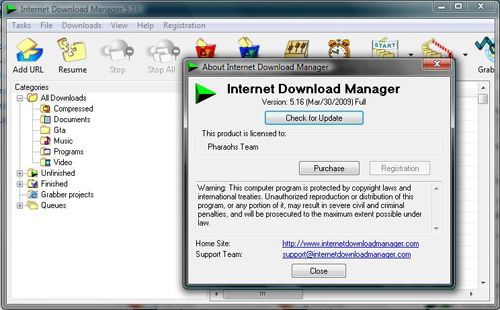    Internet Download Manager 5.16      Idm516