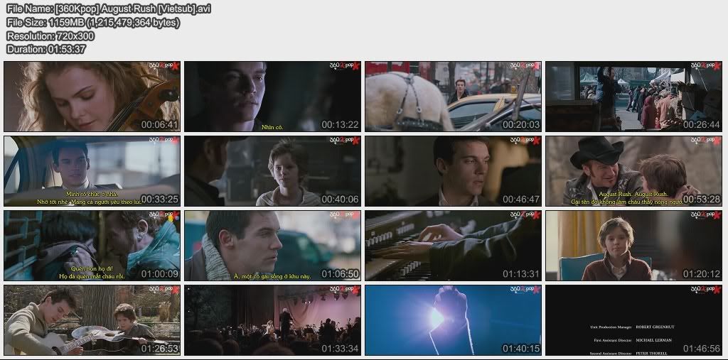 [Movie] August Rush - Giai Điệu Tình Yêu 360KpopAugustRushVietsub