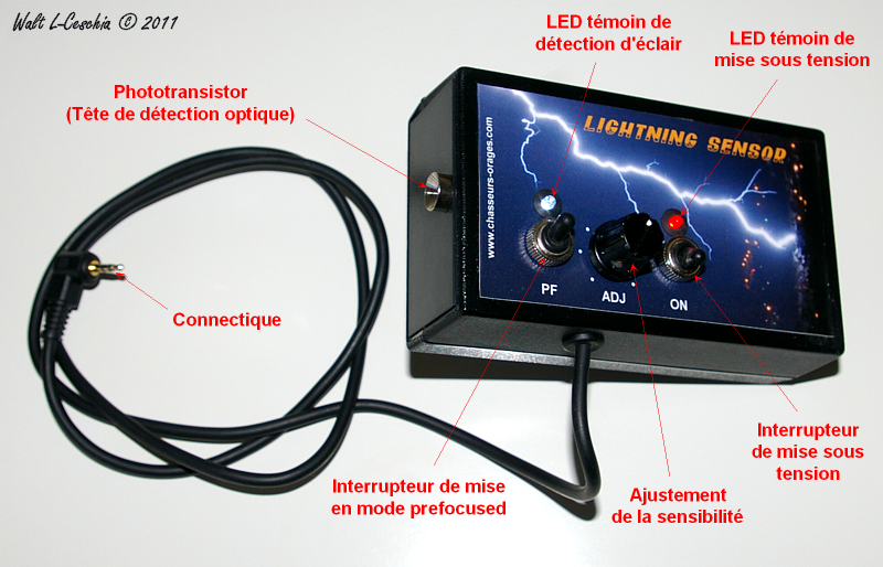 Test de la cellule de déclenchement photo d'éclair Dtecteurnotice-1