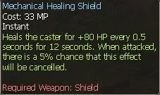 New race character skills: Zumi MechanicalHealingShield2