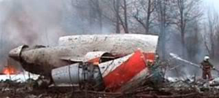 I don't believe the Polish plane hit trees and fell apart. Plane2