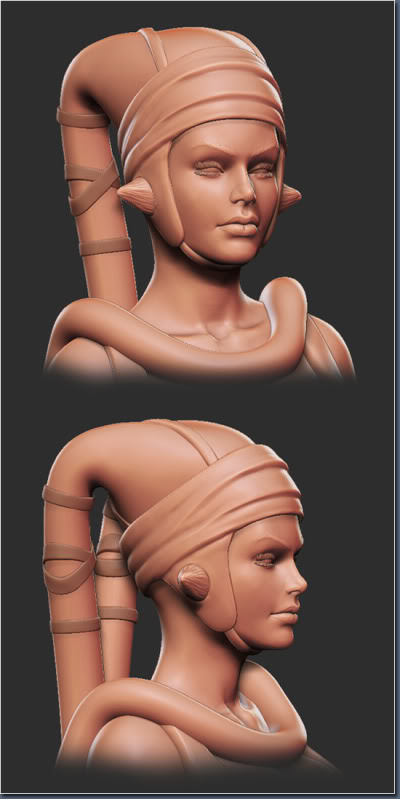Aayla Comiquette Character Modeling Fig08_zbrush_head