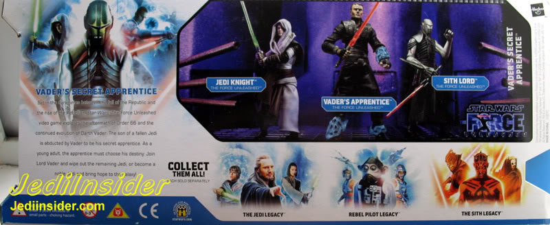 Star Wars Action Figures 9.5cm – Clone Wars Evolutions: Apprendista Segreto Di Vader Set 3 Pezzi