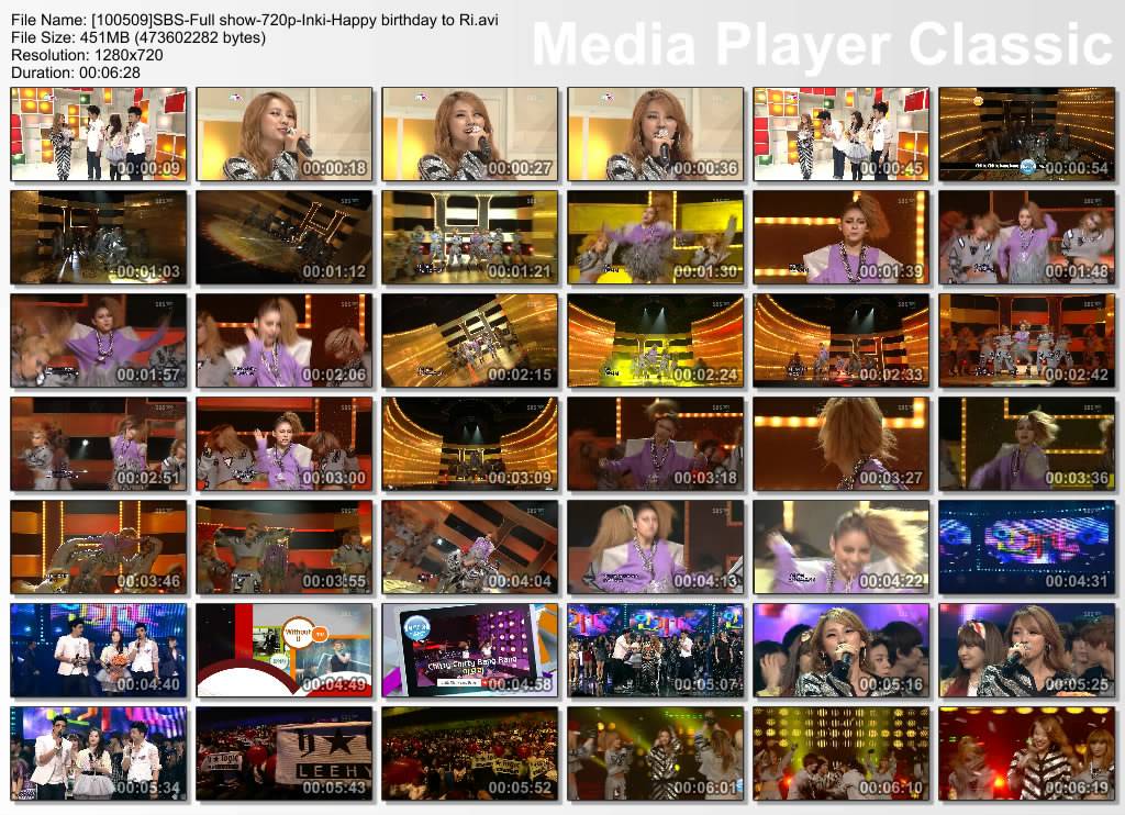 [DL][9/5/10] Hyori@SBS Inkigayo 100509SBS-Fullshow-720p-Inki-Happyb