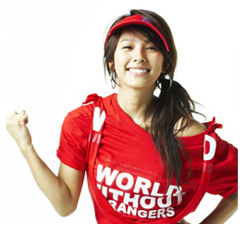 [PIC][25/5/10] Hyori với outfit Quỷ đỏ cổ vũ cho đội tuyển bóng đá Hàn Quốc Ew