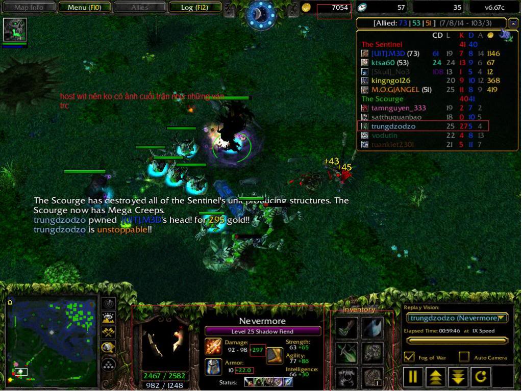 những giây phút nghẹt thở những trận combat hoành tráng chỉ có ở dota Nvm7