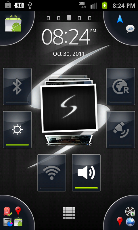 Xperia Arc Launcher v2.0 on Gio Device20111030202429