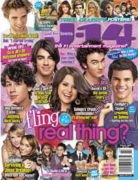 Robert y Taylor en la portada de la revista J-14 Fkbioo