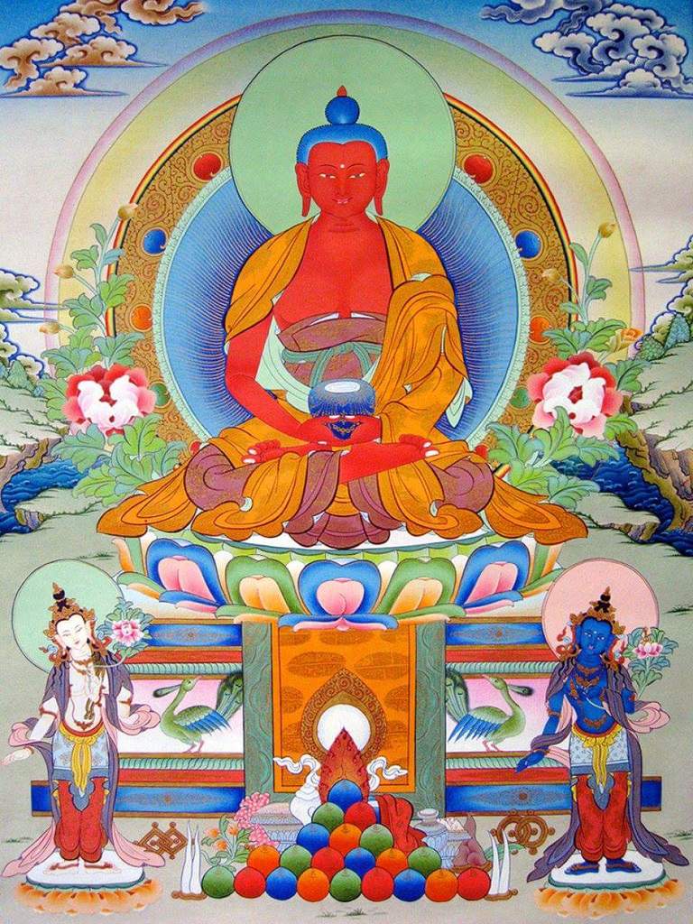 Amitābhasya Tathāgatasya Sukhāvatī Vyūha Nāma Mahāyāna Ratna Kūta Sūtra  Amitabha%20Buddha