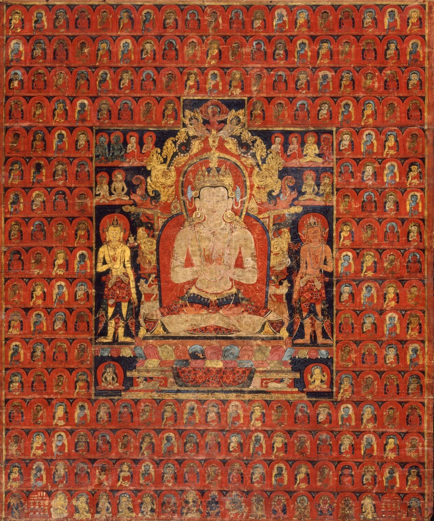 Arya Maha Vairocana Abhisambodhi Vikurvit Adhisthana Vaipulya Sutrendraraja Nama Dharmaparyaya Mahayana Suttram Thangka-image.1_1