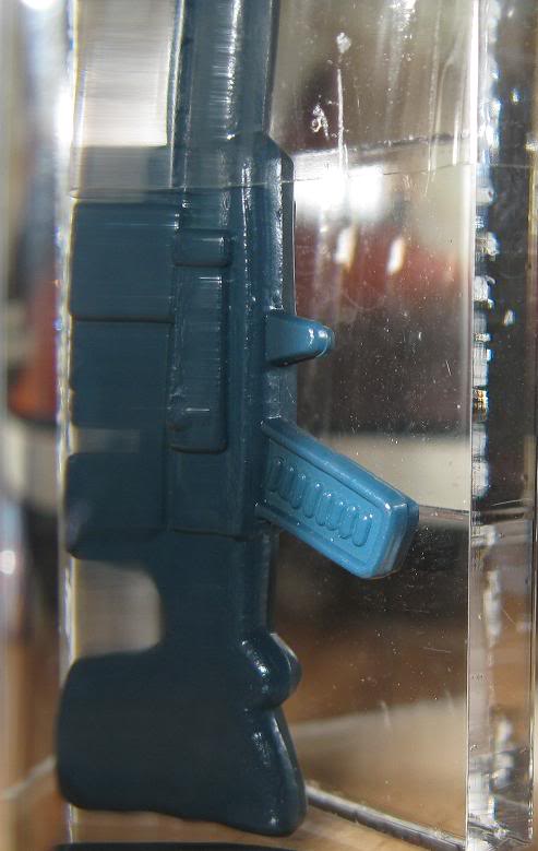 Repro blue lightsaber on a afa luke jedi figure DengarRifleHilt