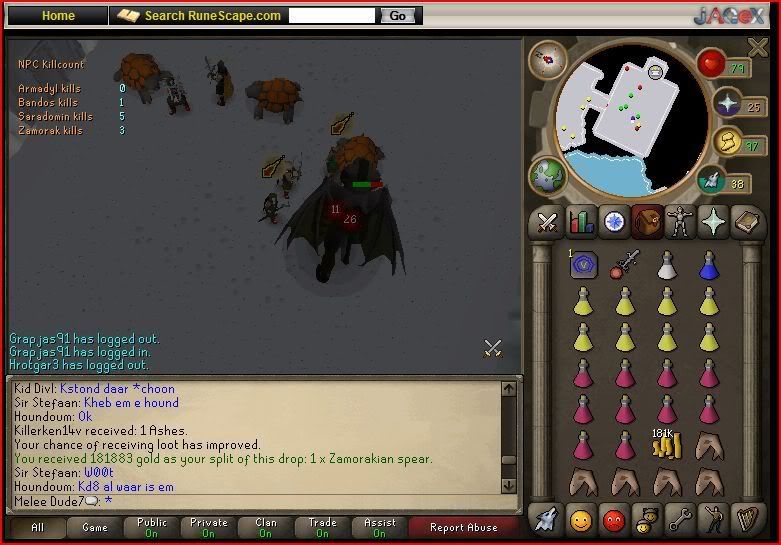 zammy/bandos trip :p 26 februari Spear