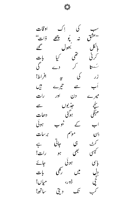 *....Amjad Islam Amjab Sahib Ka Kalaam....* SubKiIkAuwqaatIshqNaPochayZaat-1