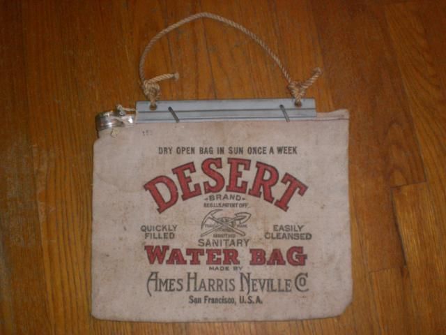 Vintage DESERT Brand Water Bag CIMG2082