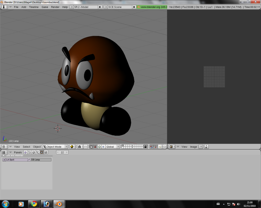 Goomba 3D (meu primeiro modelo) Goomba2