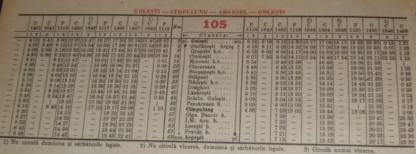 105 : Golesti - Campulung - Argesel 105