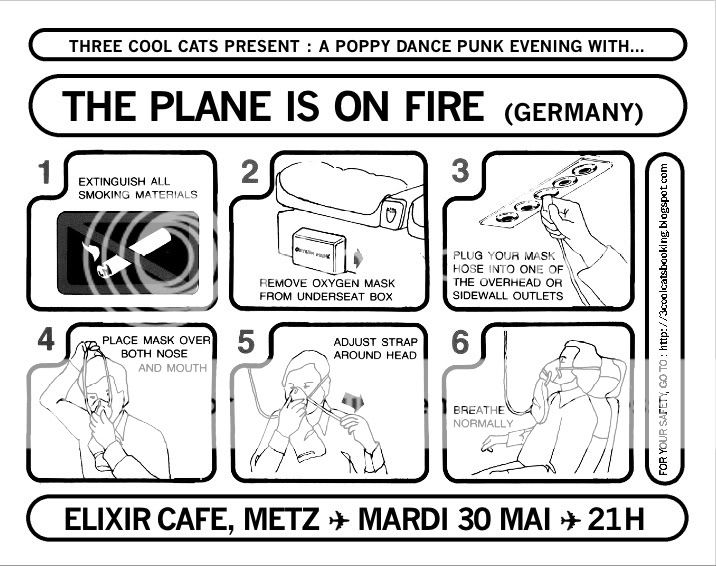 THE PLANE IS ON FIRE  le 30/05/07 @ Metz / Elixir / GRATOS ThePlaneIsOnFireflyer