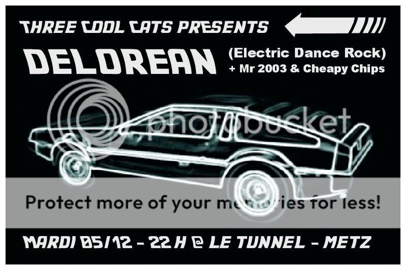 DELOREAN le 05/12/06 à Metz, le Tunnel, GRATOS Flyerdelorean