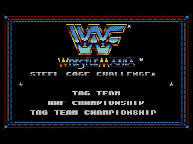 Test : WWF WrestleMania Steel Cage Challenge oui oui c'est bien le titre du jeu oui je sais c'est long désolé j y peux rien pas frapper WWF-WrestlemaniaSteelCageChallenge002