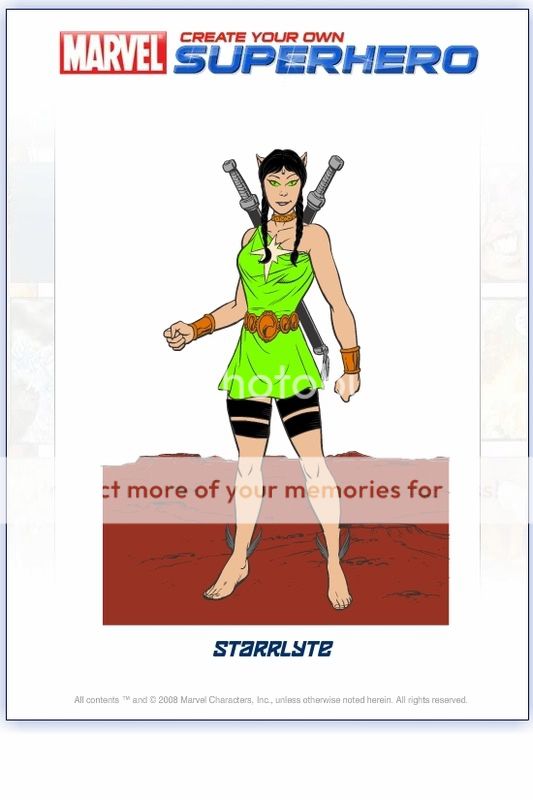 Make yourself into a Superhero! Starrlyte