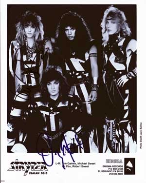 Signed stuff Stryper_promo