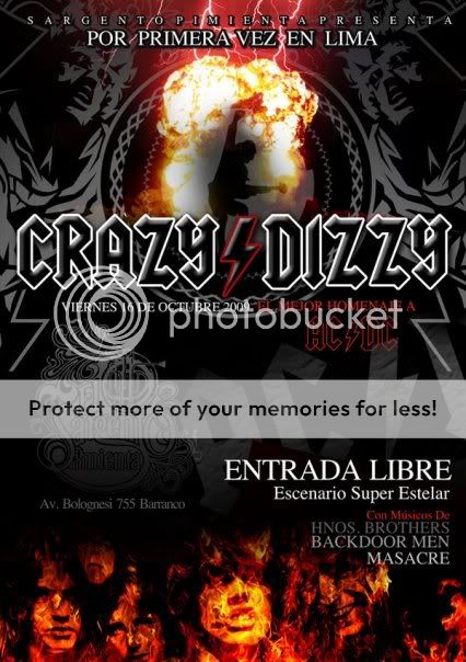 TRIBUTO AC/DC - CRAZY DIZZY - ENTRADA LIBRE - 16OCT Crazydizzy