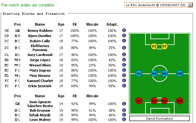 [friendly] 29/08 vs  RSC Anderlecht Fs-290807