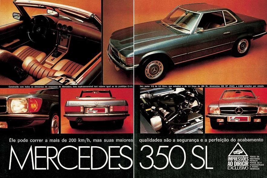 R107 - 350SL 1971 - VENDIDA Materia4rodas