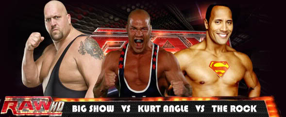 Big Show vs Kurt Angle vs The Rock SHOWVSANGLEVSROCK