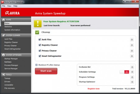  Avira System Speedup 1.2.1.8100 15f99f7e74e43637d9c7bcc4e2480aaa