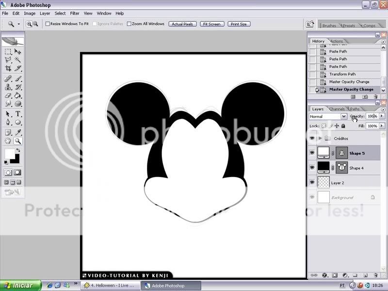 Desenhando e Vetorizando, [Video] Mickey Mouse Bscap0002