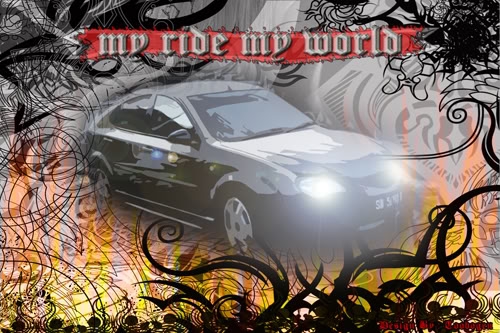 Add Fire to your RIDE!! - graphic effects for your car Myridewallpapercopy