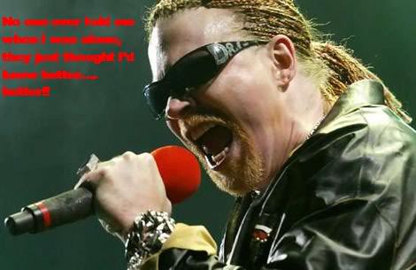 Masih inget sama om Axl Rose??ini loh axl rose sekarang  Axl-rose