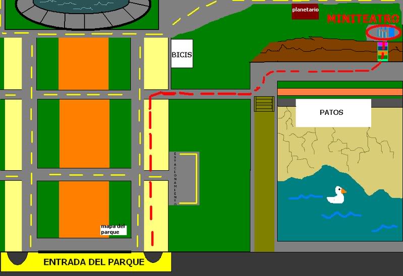 Ubicacion de los talleres: Miniteatro [o anfiteatro] MAPA