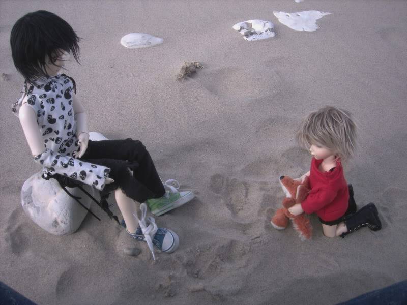 Strandtur igen. :3 (DOC U, Littlefée Shiwoo, bamse.) PICT3135