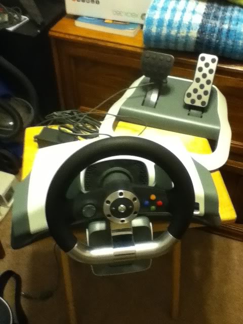 FS: Offical Xbox 360 Wireless Racing Wheel w/ Force Feedback A953df46