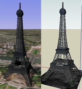 Google SketchUp Pro v6.0.515 Eiffel01