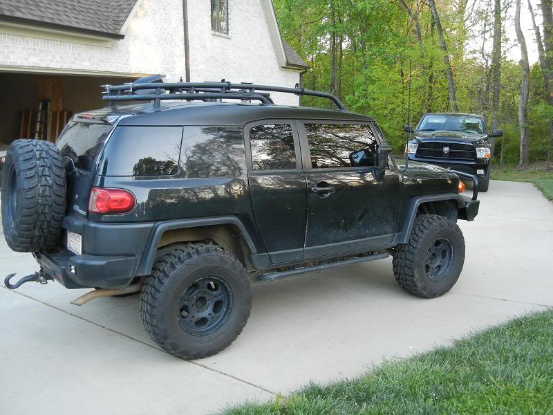 Matte Black Roof On A Black Fj