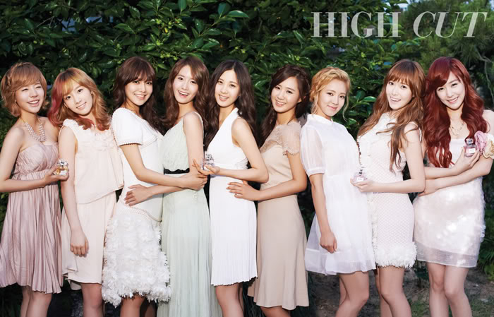 Noticia.  Las integrantes de Girls’ Generation se convierten en “Hadas en el bosque” para la revista High Cut SNSDHigh01