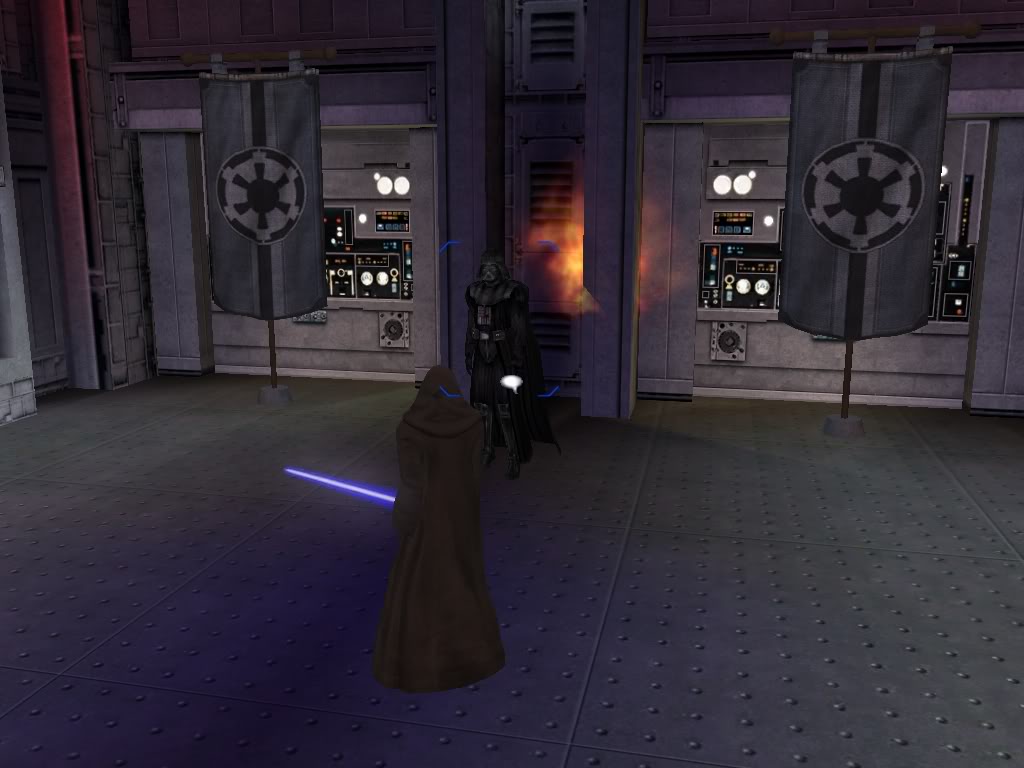 Jedi Master Kael Sune & Jedi Master Revan face Lord Vader ScreenShot0034