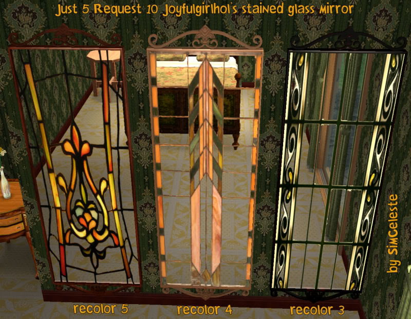 5 recolors - espelho em vitral/stained glass mirror SimCelesteRC_BPS_Just5Req10_StainedGlassMirror2