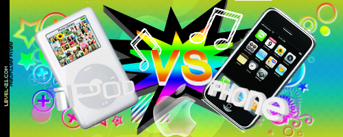 iPOD vs iPHONE - My new style & My best artwork!! Ipodvsiphone