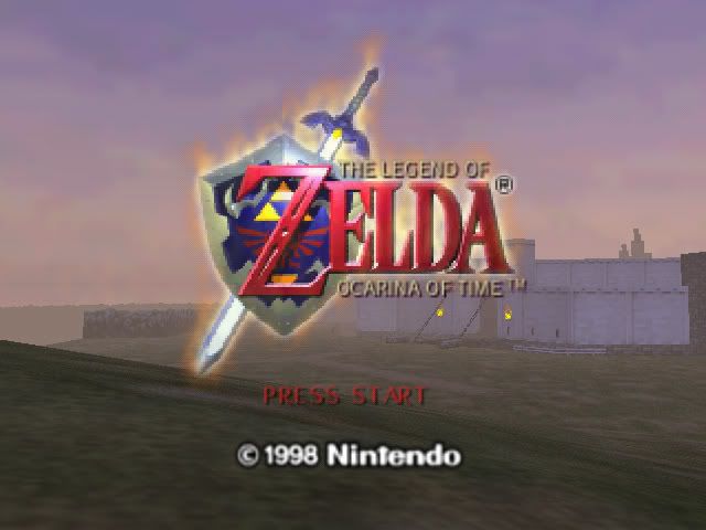 zelda ocarina of times ZeldaOcarinaOfTimeStartScreen