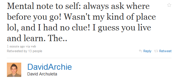 The Offical David Archuleta Twitter T3