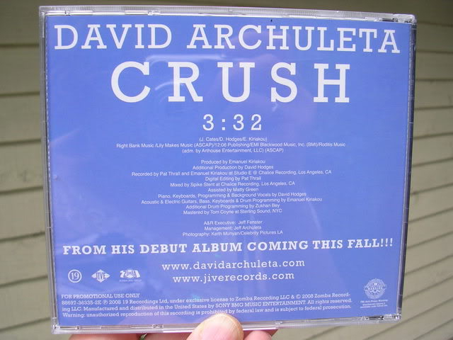 Crush Promo Single Crush-cd2