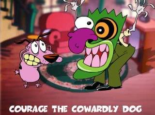 المسلسل الكارتوني الكوميدي والساخر جدا . Cowardly The Courage Dog مدبلج عربي 23 حلقة وبتحميل مباشر على أكثر من سيرفر Courage