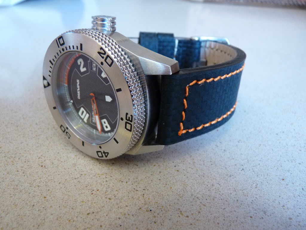 Put a strap on my Dievas Aqualuna Diver....Caution Crazy amount of pics... DievasonStrap052