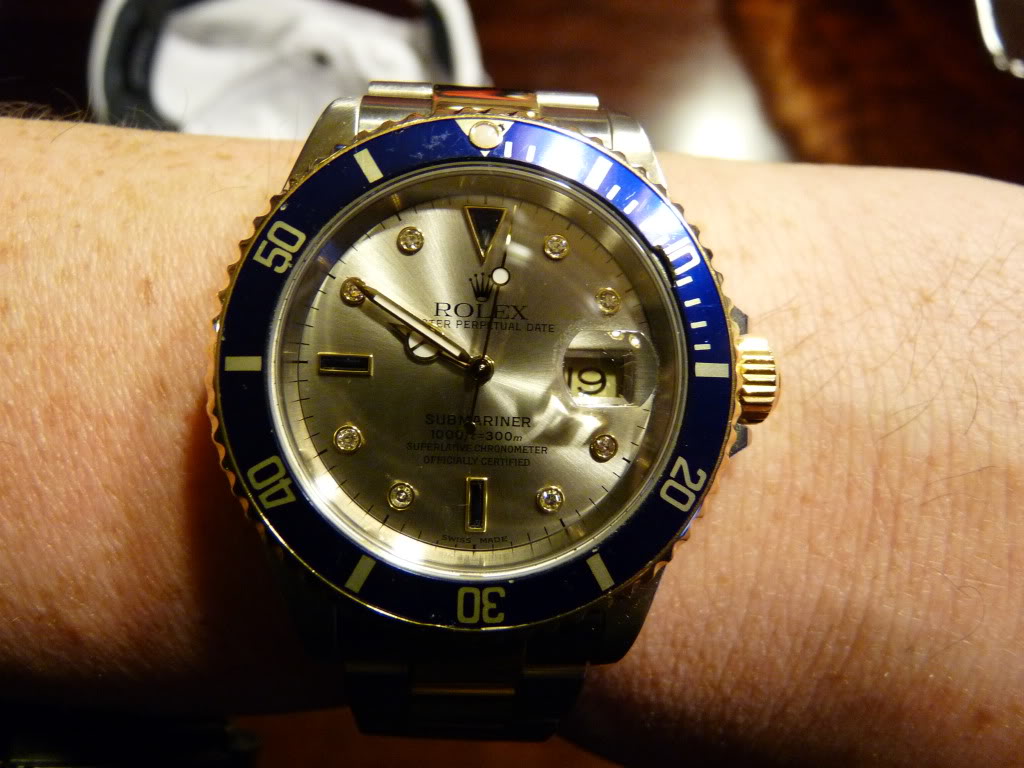 Rollie Sub Serti Dial...Swiped it after the Hublot went back..lol RolexSerti032