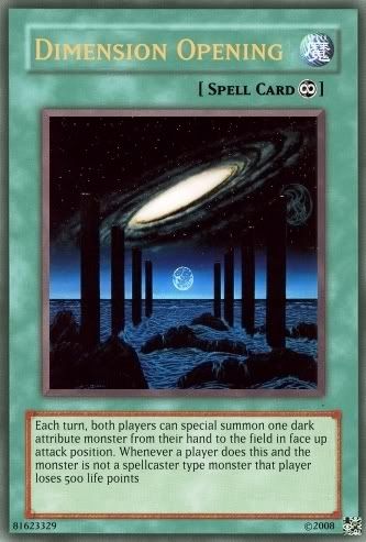 Custom magicain cards DimensionOpening