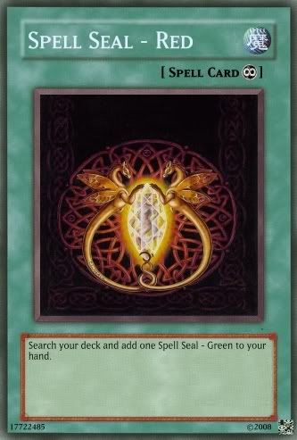 Custom magicain cards SpellSeal-Red